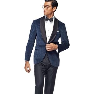 SuitSupply Manhattan blue check dinner jacket 38r